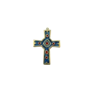 Croix murale médiévale, croix bleu - Les Tailleurs d'Images