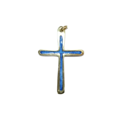 Croix pendentif, cadeau communion, cadeau baptême – 7 cm – 0211