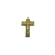 Christ roman bronze et émaux, Crucifix