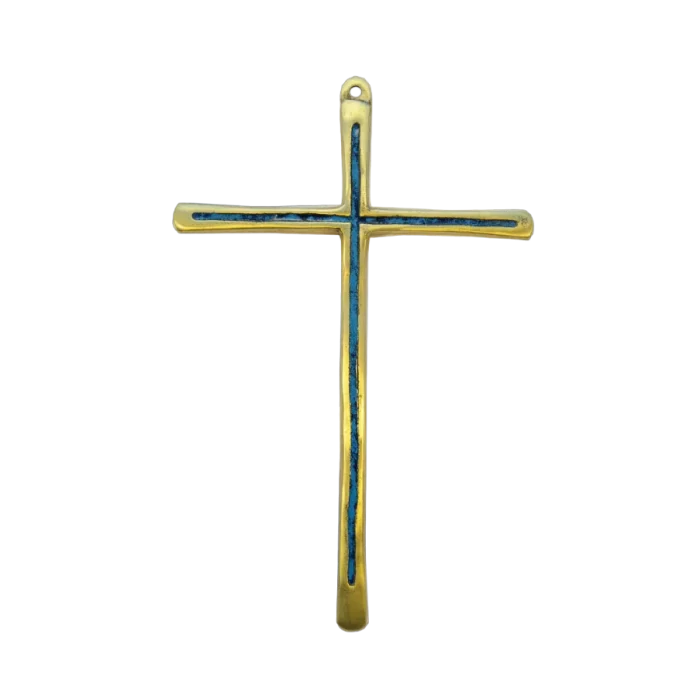 Croix – Bronze émaillé – 19.5 cm – 030