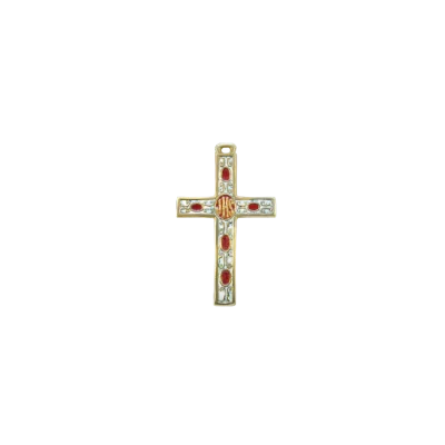 Croix – Bronze émaillé – 9 cm – 034