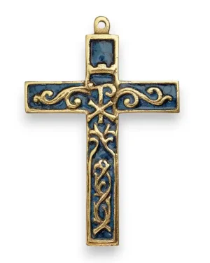 Croix chrétienne murale de style baroque – 12 cm – 955