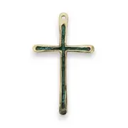 Fine croix d’aube en bronze émaillé