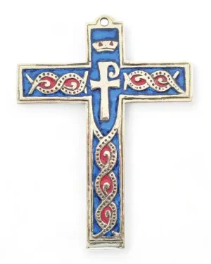 Croix catholique murale, style médiéval – 14 cm – 881