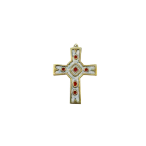 Croix murale médiévale, croix émaillée, émaux grand feu – 10 cm – 892