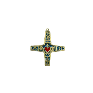 Croix murale Sacré-Coeur et symboles bibliques