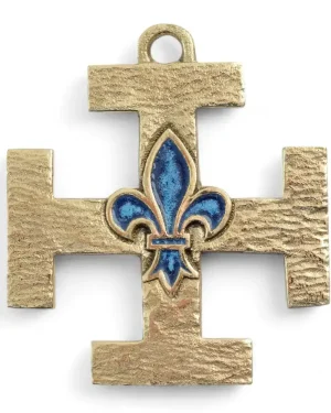 Croix Scout de France Fleur de lys – 8,5 cm – 0118
