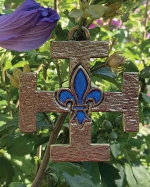 Croix Scout de France Fleur de lys – 8,5 cm – 0118