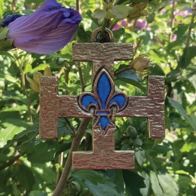 Croix Scout de France Fleur de lys – 8,5 cm – 0118