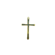 Fine croix d’aube en bronze émaillé
