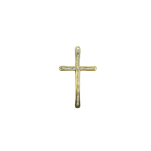 Fine croix d’aube en bronze émaillé – 10 cm – 0194