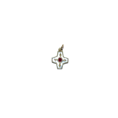 Croix de naissance, motif médiéval, bijou bébé – 2 cm – N73