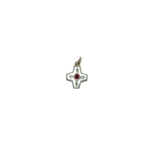 Croix de naissance, motif médiéval, bijou bébé – 2 cm – N73