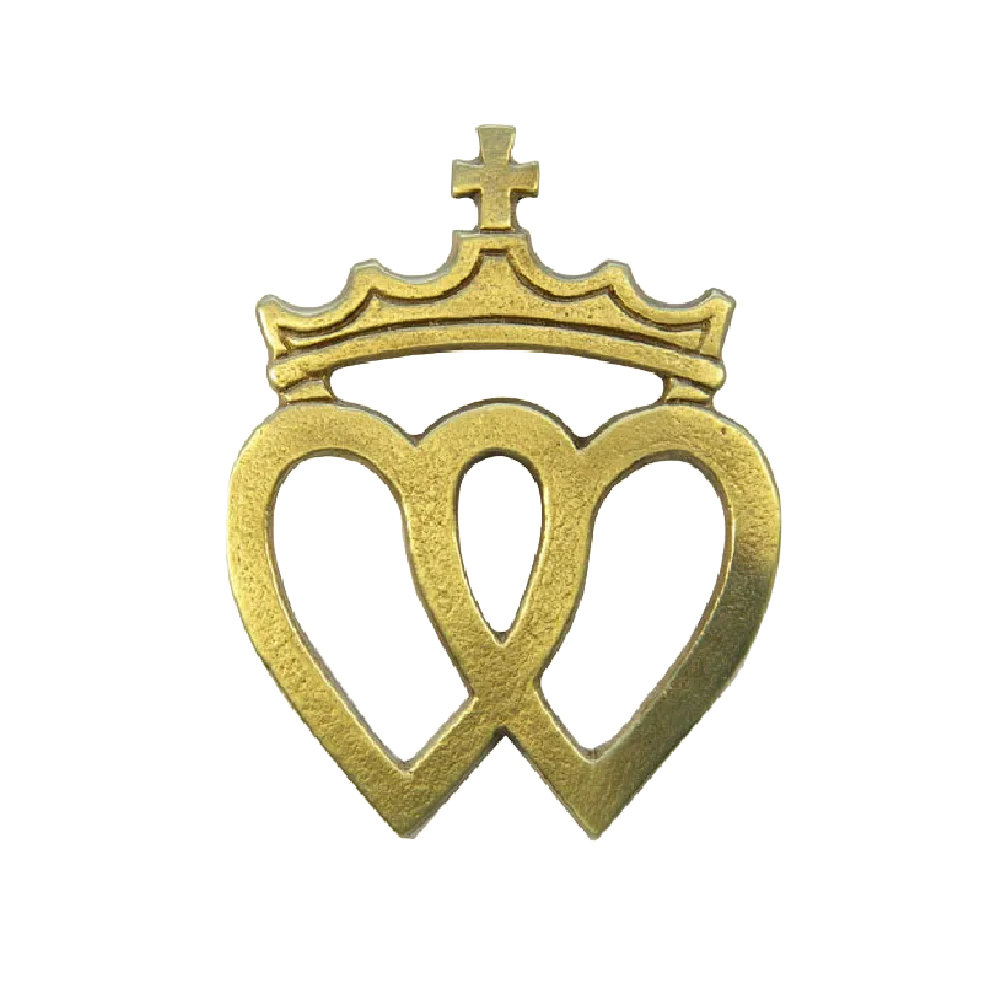 Emblème de la Vendée, Double-coeur vendéen couronné – 12 cm – 051 - Les Tailleurs d'Images