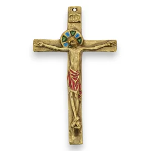 Christ sur croix massive – 14,5 cm – 092