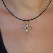 Collier croix chrétienne – forme grecque – 3 cm – B5