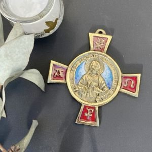 Croix Jésus Sacré Coeur – 11 cm – 0109