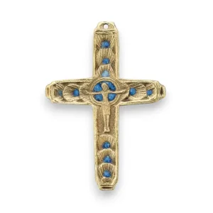 Crucifix en bronze émaillé – 9,5 cm – 240