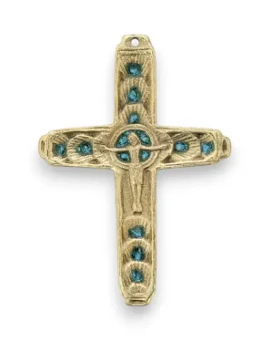 Crucifix en bronze émaillé – 9,5 cm – 240