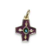 Pendentif croix de naissance - bijou bébé