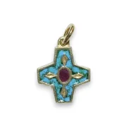 Pendentif croix de naissance - bijou bébé