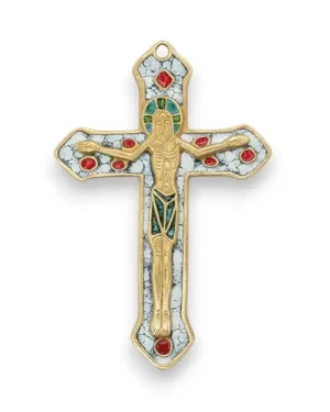 Crucifix mural sur croix – 9 cm – 0138