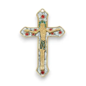 Crucifix mural sur croix – 9 cm – 0138