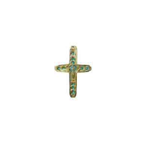 Crucifix en bronze émaillé – 9,5 cm – 240