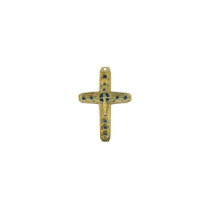 Crucifix en bronze émaillé – 9,5 cm – 240