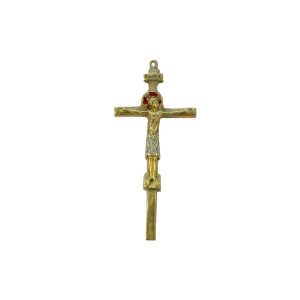 Crucifix sur croix latine avec le Christ et INRI – 15 cm – 065