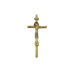 Crucifix sur croix latine avec le Christ et INRI – 15 cm – 065