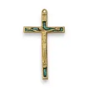 Crucifix pendentif ou mural avec symbole biblique INRI