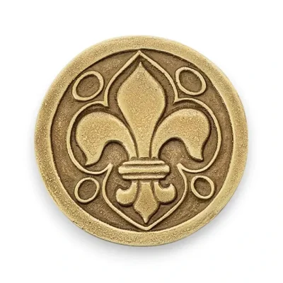 Dessous de bouteille fleur-de-lys, presse-papier fleur-de-lys – 8,5 cm – 989