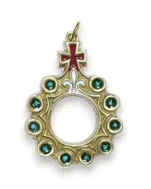 Dizainier scout fleur de lys en pendentif – 5,8 cm – 0134