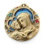 Médaille de berceau Vierge à l'Enfant
