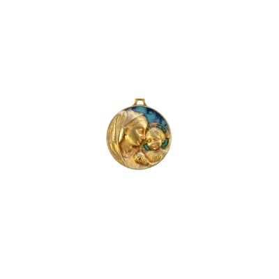 Médaillon de naissance Vierge à l’enfant – 5,5 cm – 0180