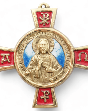 Croix Jésus Sacré Coeur – 11 cm – 0109