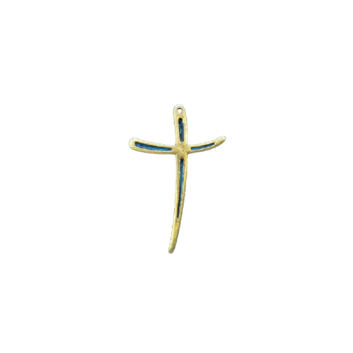 Croix contemporaine élégante et fine – 10 cm – L10