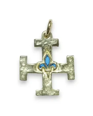 Croix Scout de France avec Fleur de lys – 2,5 cm – 0213