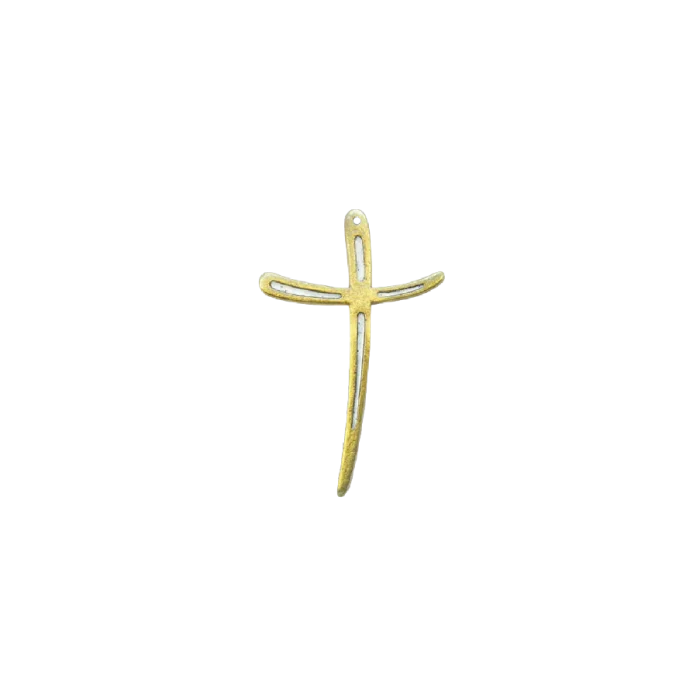 Croix contemporaine élégante et fine – 10 cm – L10