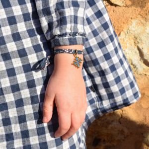 Croix occitane en bronze émaillé – 3,8 cm – 0200