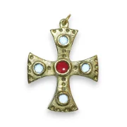 Croix pendentif, motif médiéval - Les Tailleurs d'Images