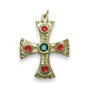 Croix pendentif, motif médiéval - Les Tailleurs d'Images