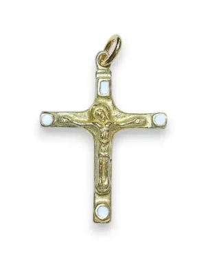 Crucifix pendentif d&rsquo;inspiration médiévale – 3,7 cm – 0202