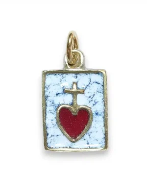 Médaille du scapulaire du Sacré Coeur – 2,8 cm – B9