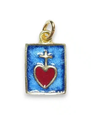 Médaille du scapulaire du Sacré Coeur – 2,8 cm – B9