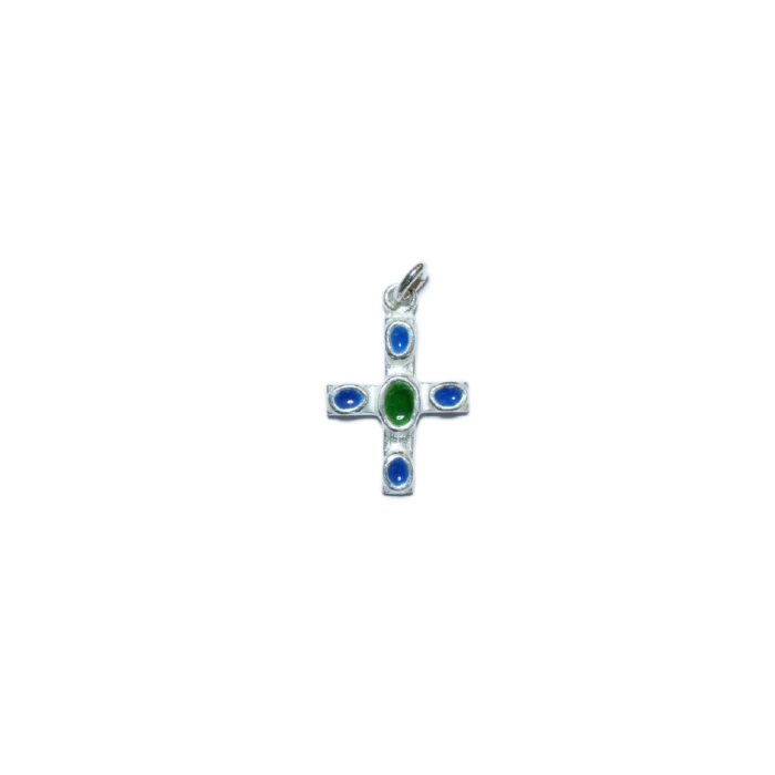 Pendentif bijou religieux argent, croix grecque – 3 cm – NAB5