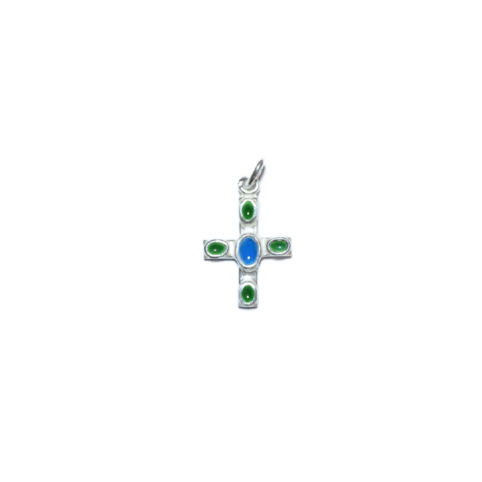 Pendentif bijou religieux argent, croix grecque – 3 cm – NAB5