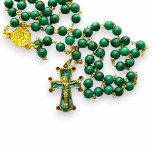 Chapelet en malachite – CH12-0197