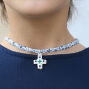 Croix de naissance en argent, bijou enfant – 2,3 cm – NA72